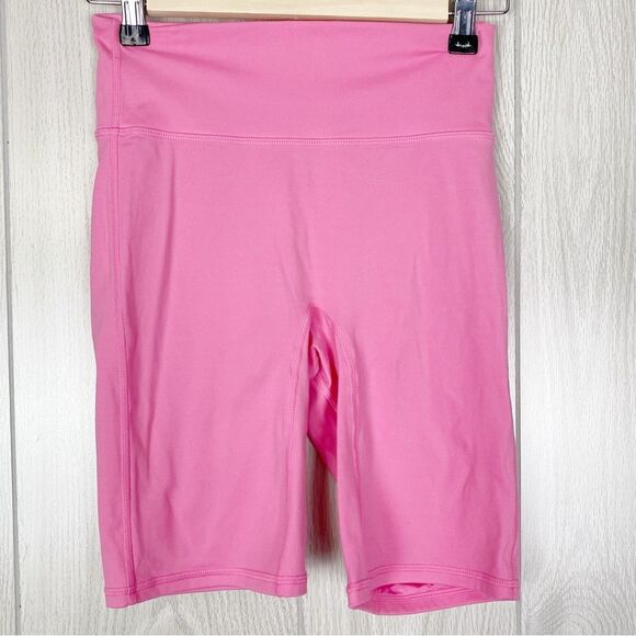 Fabletics Pants - Fabletics | Bright Pink Anywhere High-Waisted 9" Biker Shorts Size XS